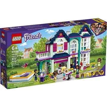 LEGO Friends Andrea's Family House 41449 Building Kit; Mini-Doll Playset is Great Gift for Creative 6-Year-Old Kids, New 2021 (802 Pieces)