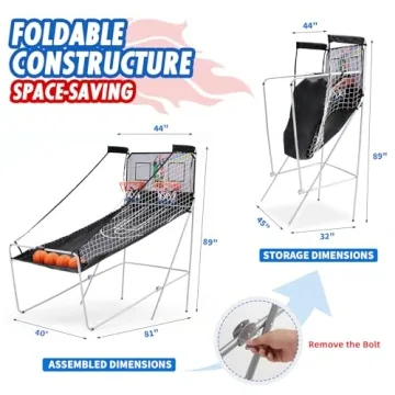 Dual Basketball Arcade Game - 8 Game Modes & Fun for All