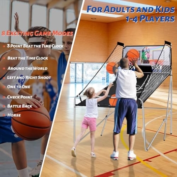 Dual Basketball Arcade Game - 8 Game Modes & Fun for All