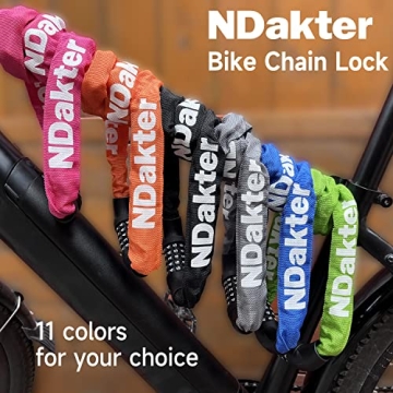 NDakter Heavy Duty 5 Digit Bike Chain Lock for Ultimate Security