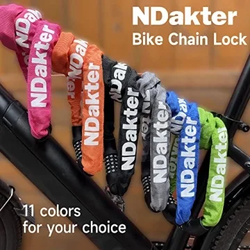NDakter Heavy Duty 5 Digit Bike Chain Lock for Ultimate Security