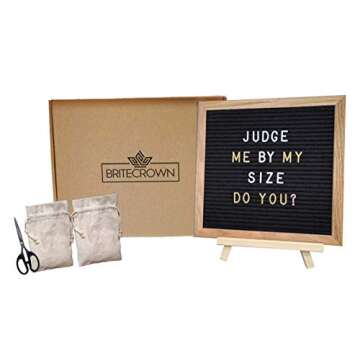 Felt Letter Boards (One-Sided (Black))