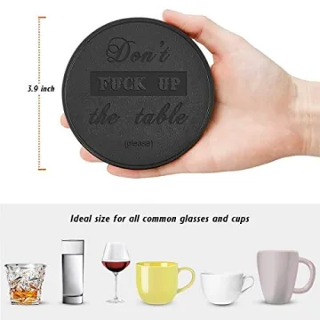 Funny Coasters - Thipoten 6 Pcs Leather Set for Home