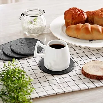 Funny Coasters - Thipoten 6 Pcs Leather Set for Home