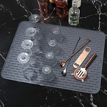 To Encounter Silicone Dish Drying Mat Set for Kitchen Use