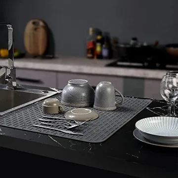 To Encounter Silicone Dish Drying Mat Set for Kitchen Use