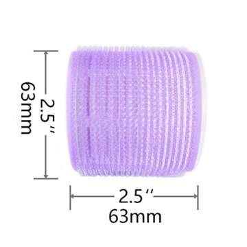 Jumbo Size Hair Roller sets, Self Grip, Salon Hair Dressing Curlers, Hair Curlers, 3 size 18 packs ((6XJUMBO+6XLARGER+6XMEDUIEM)…