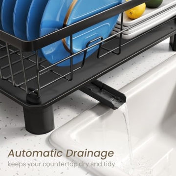 Compact Dish Drying Rack for Small Kitchens - Durable & Organized