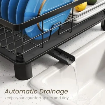 Compact Dish Drying Rack for Small Kitchens - Durable & Organized