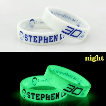SC 5Psc Basketball Silicone Bracelet Durable Sports Wristband