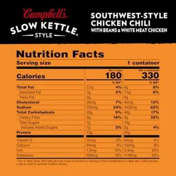 Campbell's Southwest-Style Chicken Chili 15.7 oz Bowl