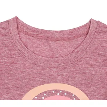 Rainbow Teacher T-Shirt for Women - Cute Graphic Casual Top