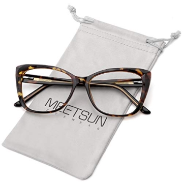 MEETSUN Blue Light Blocking Glasses - Stylish Eye Protection for Women