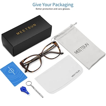 Stylish MEETSUN Blue Light Blocking Glasses for Eye Care