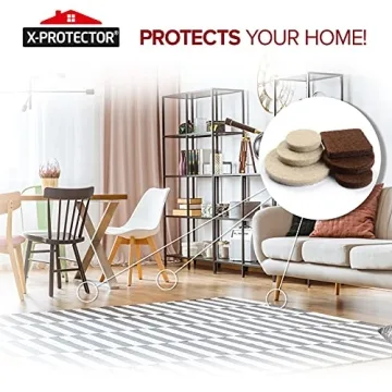 Felt Furniture Pads by X-PROTECTOR 133 PCS - Protect Floors!