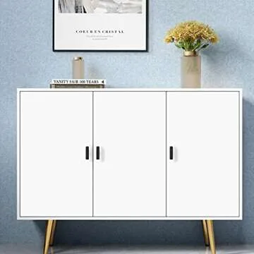 Probrico 15 Pack| Flat Black Single Hole Cabinet Knobs 2" Drawer Handle Pulls Kitchen Cupboard T Bar...