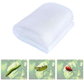 Garden Netting, 10x33 Ft Mesh Netting for Garden, Row Cover Plant Netting Plant Cover Garden Barrier Netting for Protect Vegatable Plants Fruits Flowers (10Ft x 33Ft)