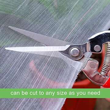 Garden Netting, 10x33 Ft Mesh Netting for Garden, Row Cover Plant Netting Plant Cover Garden Barrier Netting for Protect Vegatable Plants Fruits Flowers (10Ft x 33Ft)