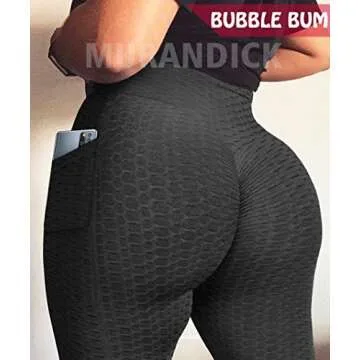 Scrunch Butt Lifting Leggings with Pockets for Women Butt Lift High Waisted Peach Lift TIK Tok Leggings Yoga Pants