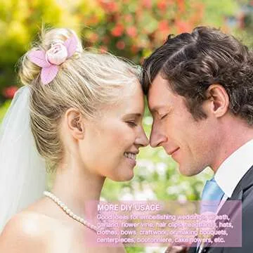 HOKPA 200Pcs Artificial Silk Rose Leaves, Fake Faux Wired Single Leaf for DIY Crafts Floral Arrangements Home Kitchen Wedding Garland Party Decorations (Pink)