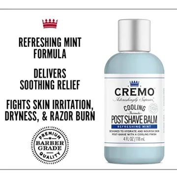 Cremo Cooling Post Shave Balm for Soothing Skin Relief