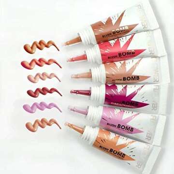 FLOWER Beauty By Drew Barrymore Liquid Blush Makeup Bomb Color Drops -Silky Lightweight Formula + Ge...