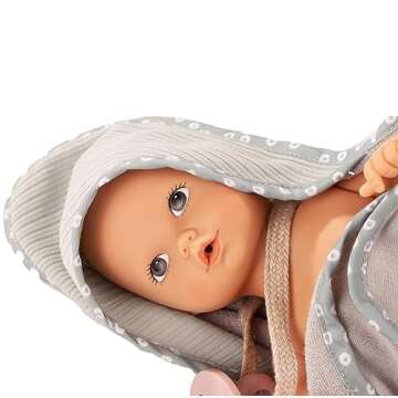 Gotz Aquini 13" Avacado Girl Drink & Wet Bath Baby Doll with Pacifier, Towel and Potty