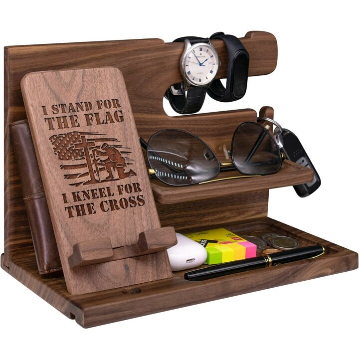 Military Engraved Phone Docking Station - Unique Gift