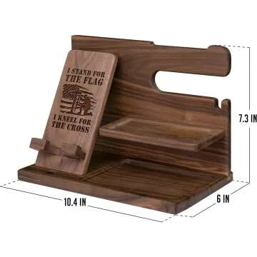 Military Engraved Phone Docking Station - Unique Gift