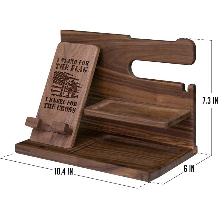 Military Engraved Phone Docking Station - Unique Gift