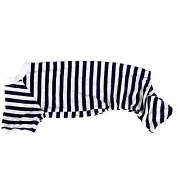 Lanyarco Striped Shirt Pajamas for Small Pets, Medium Size