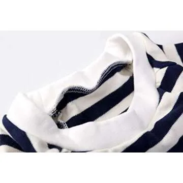 Lanyarco Striped Shirt Pajamas for Small Pets, Medium Size