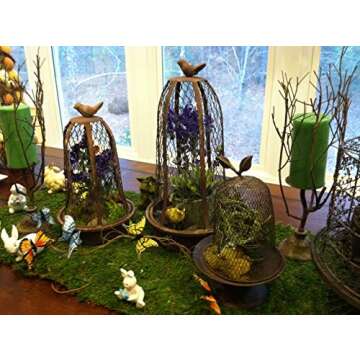 Preserved Green Sheet Moss Dried Natural for Fairy Gardens Terrariums or Any Craft or Floral Project (Sheet Moss-Green 6 OZ)