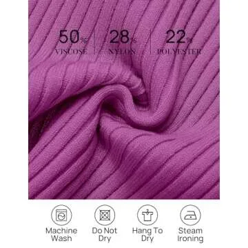 ZESICA Women's Short Sleeve Square Neck Color Block T Shirt 2025 Summer Slim Fit Ribbed Knit Basic Tee Tops,Eggplant,Large