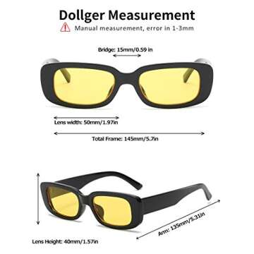 Dollger Retro Fashion Sunglasses for Women UV400 Protection