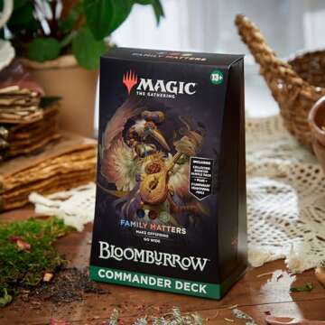 Magic: The Gathering Bloomburrow Commander Deck - Family Matters (100-Card Deck, 2-Card Collector Bo...