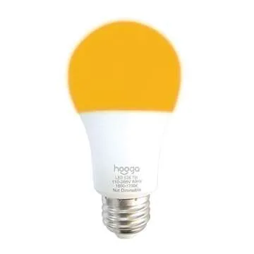 hooga Sleep Light Bulb, Amber Light Bulbs for Sleep Therapy, Blue Light Blocking, 1600K Dim Light Bulbs 45W Equivalent, Mood Soothing Light, E26 A19 Warm Light Bulbs for Bedroom, Nursery, 2 Pack.