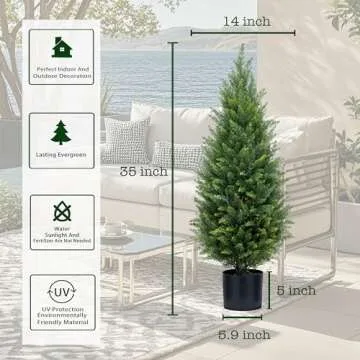 3ft Artificial Topiary Trees for Stylish Decor