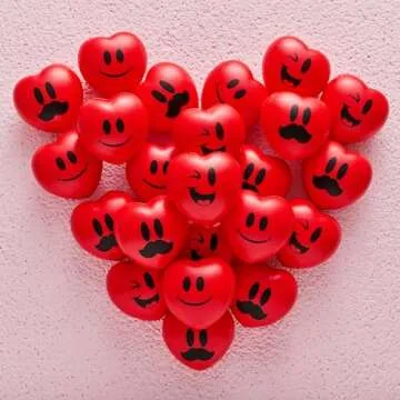 JOYIN 15 PCS Heart Stress Balls for Kids Valentine Gifts