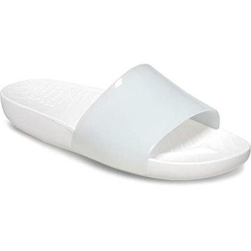 Comfortable Crocs Women's Splash Slides Sandal in White