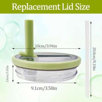 2 Pack Flip Straw Lid Replacement for Stanley Tumbler