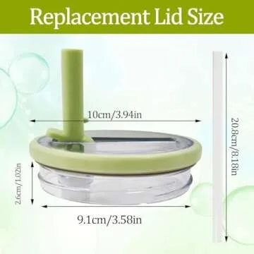 2 Pack Flip Straw Lid Replacement for Stanley Tumbler