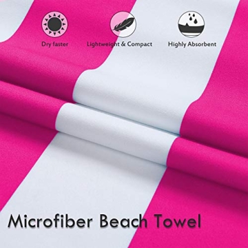 DARCHEN Microfiber Beach Towels Quick Dry Sand Free Oversized