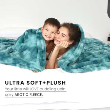 Fleece Throw Blanket Cozy Soft Lightweight Throw Blankets Warm Plush Lightblue fall blankets and throws Couch Sofa Bed Camping Travel Picnic Outdoor Blanket Bedding Kid Baby Boys Girls Adults 60x80 in