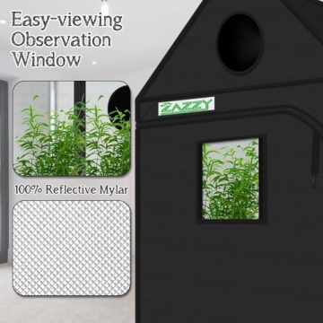 Zazzy Grow Tent 60x60x72 - Ideal for Indoor Gardening
