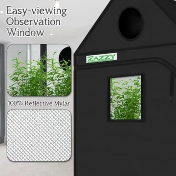 Zazzy Grow Tent 60x60x72 - Ideal for Indoor Gardening