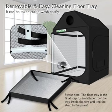 Zazzy Grow Tent 60x60x72 - Ideal for Indoor Gardening