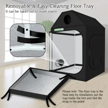 Zazzy Grow Tent 60x60x72 - Ideal for Indoor Gardening