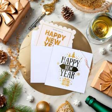 50 Pack Square Envelopes, 5.5 x 5.5, for Greeting Cards, Wedding Invitations, Self Adhesive Peel-Off...