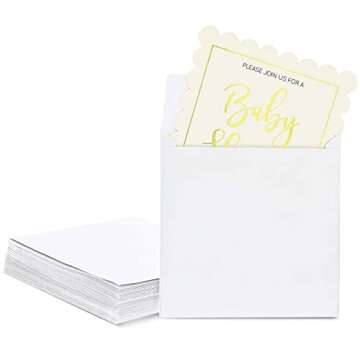50 Pack Square Envelopes for Every Special Occasion